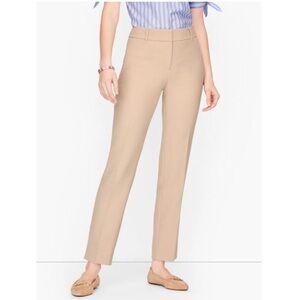 Talbots Hampshire Ankle Pant Straight Leg Dress Pants Tan 14 Nwt